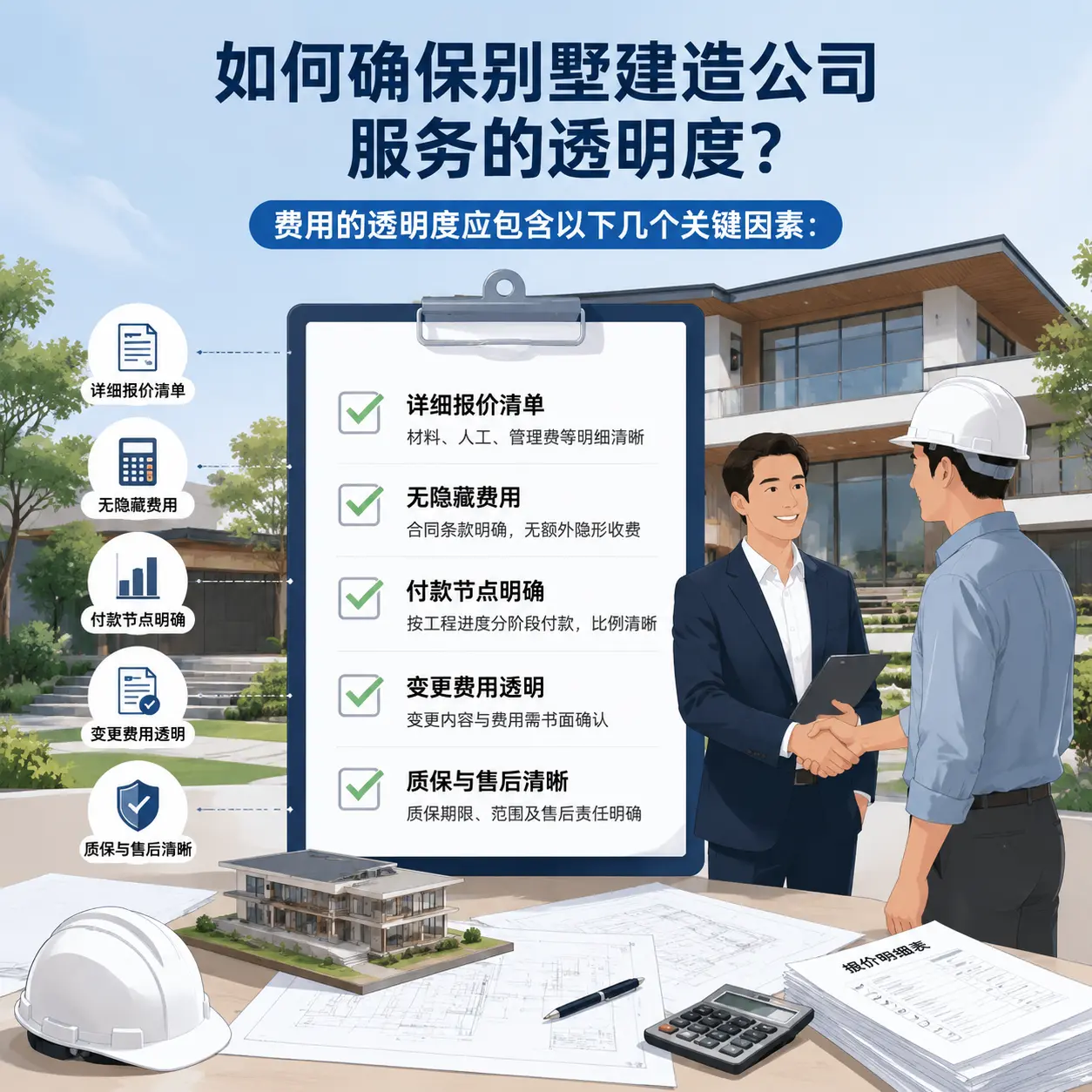 在 锦屏 如何确保别墅建造公司服务的透明度？
