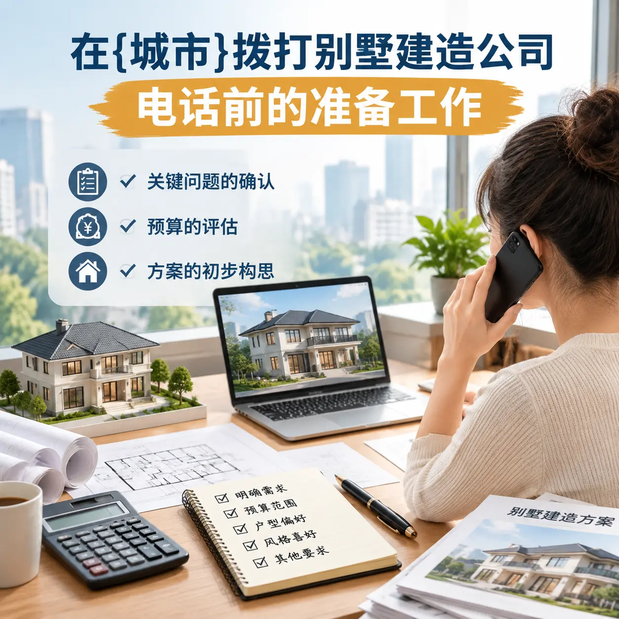 在锦屏拨打别墅建造公司电话前的准备工作