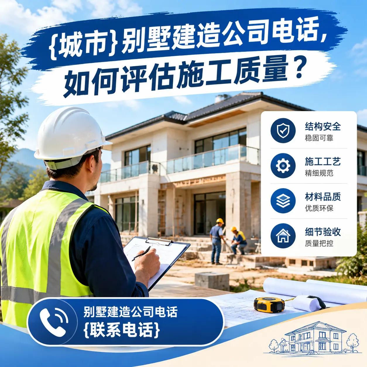 锦屏别墅建造公司电话，如何评估施工质量？