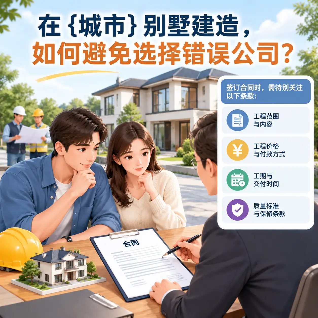 在 锦屏 别墅建造，如何避免选择错误公司？
