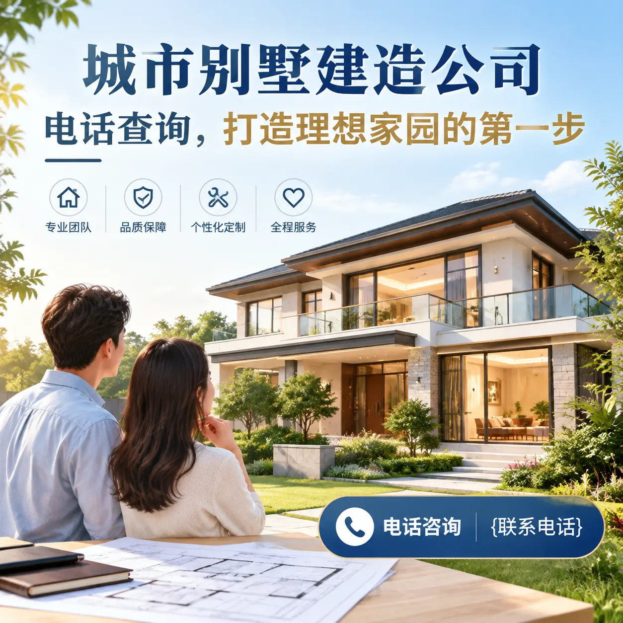 锦屏别墅建造公司电话查询,打造理想家园的第一步